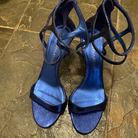 Tamara Mellon Glow heels size 37.5 blue - Picture 6 of 9